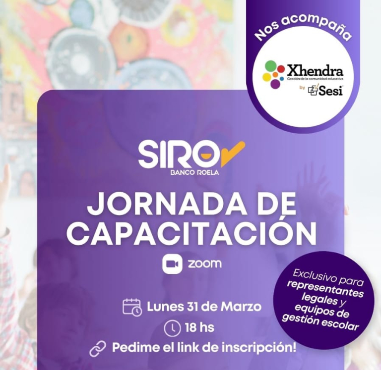 📣 Jornada de Capacitación SIRO con Marilina Rotger y Flor Muscarello!